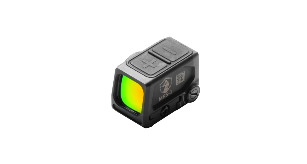 Colt Optics MRS-1 enclosed pistol red dot sight, side profile
